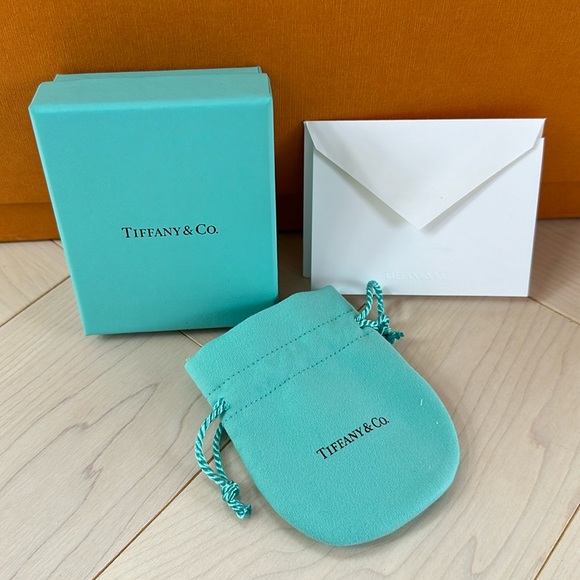 NEW Tiffany & Co Gift box, jewelry bag and embossed stationary - Picture 1 of 5